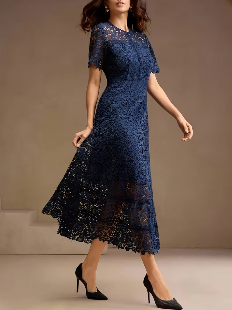 French Lace Cut-Out Dress