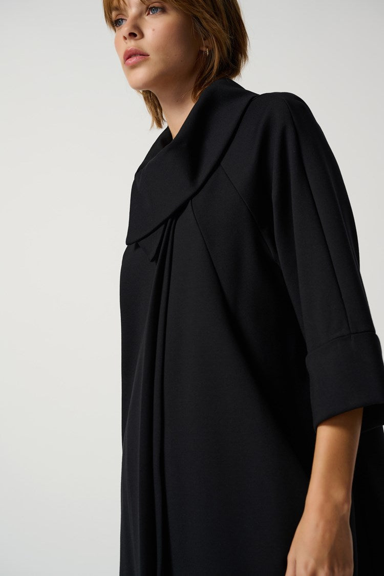 Classic Cocoon Coat in Black 153302