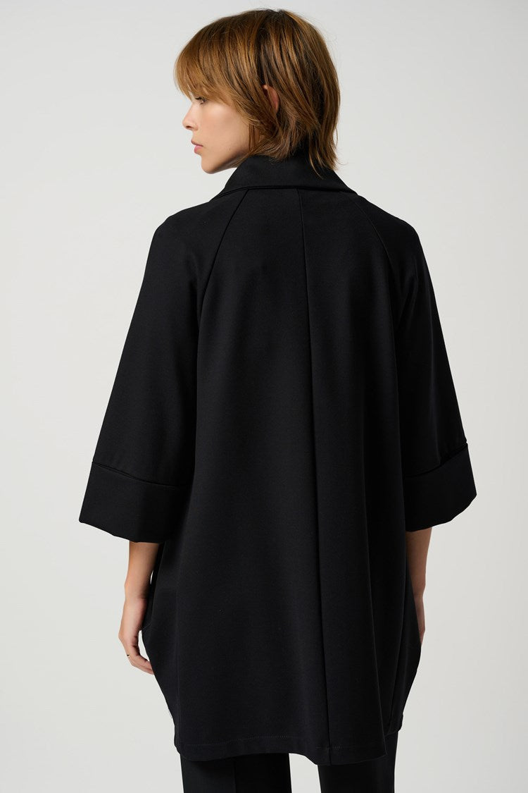 Classic Cocoon Coat in Black 153302