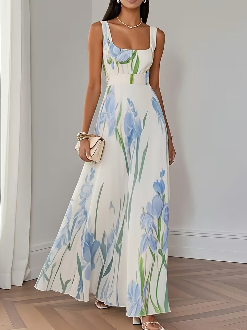 Light Floral Midi Dress