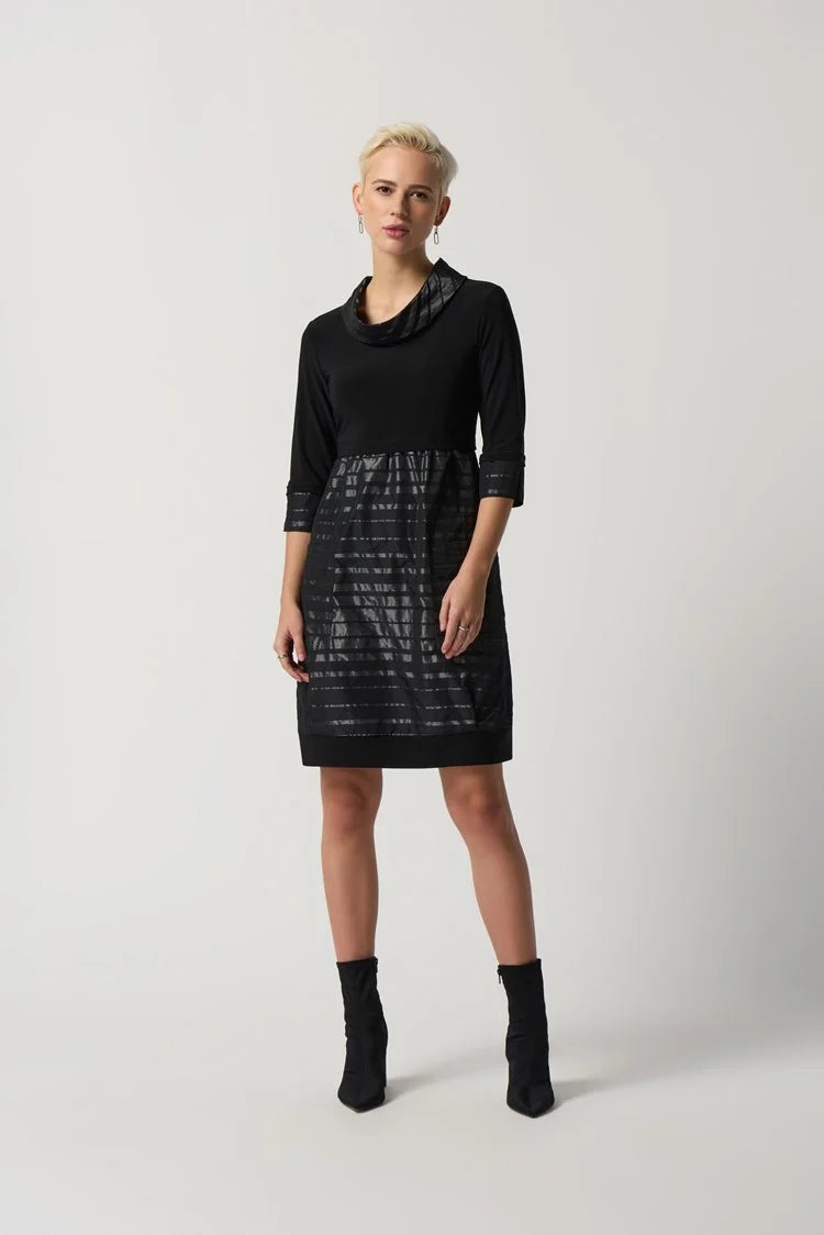 Stand Collar Cocoon Dress 233158