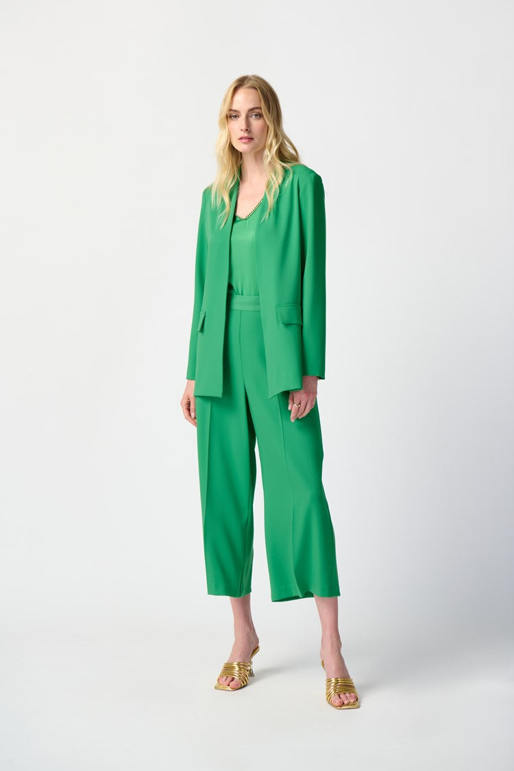 Woven Straight Blazer in Island Green 241148