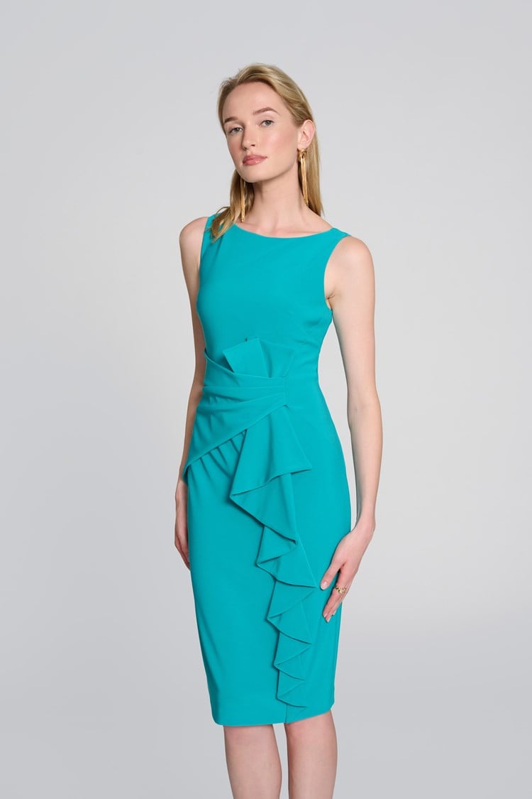 Silky Knit Sleeveless Sheath Dress 242712