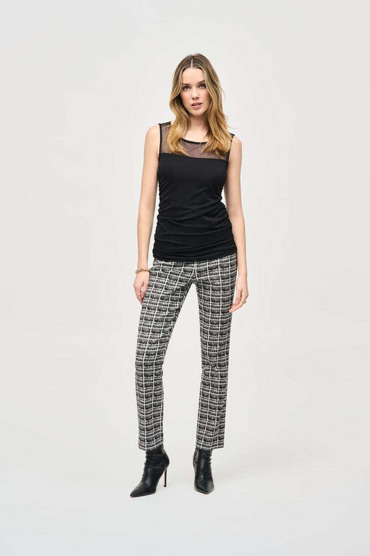 Mesh Sleeveless Fitted Top 243104