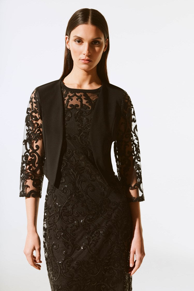 Sequins Lace Sleeveless Dress 243715