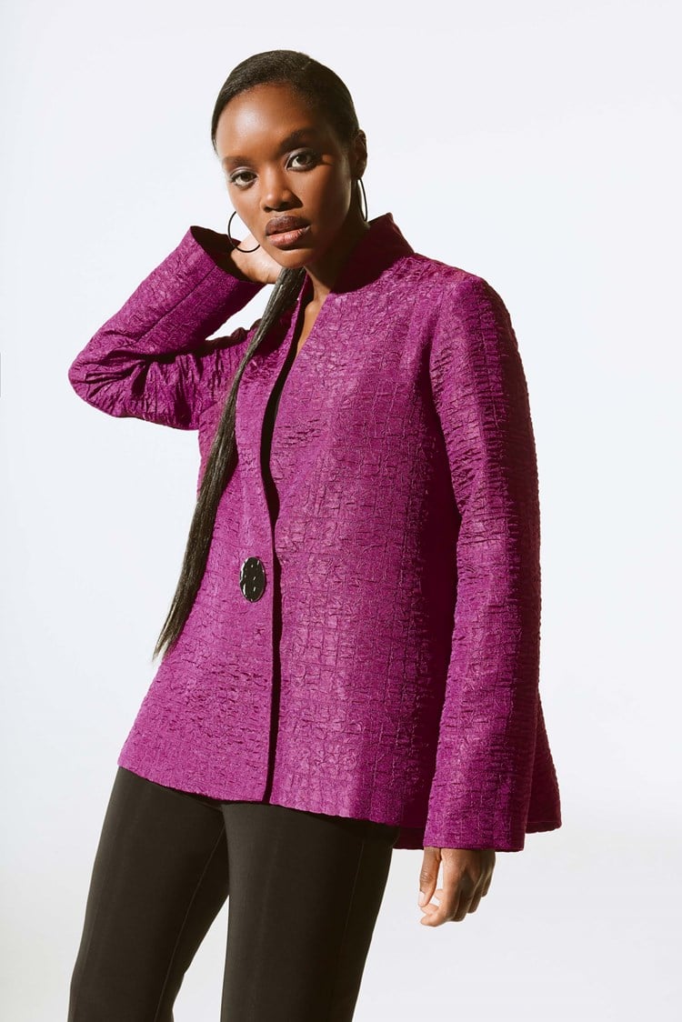 Textures Jacquard Trapeze Jacket 243788