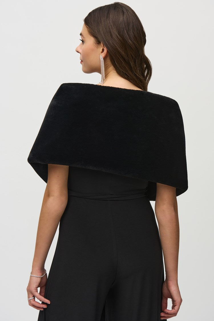 Faux Fur Cover-Up with Rhinestone Loop 244907