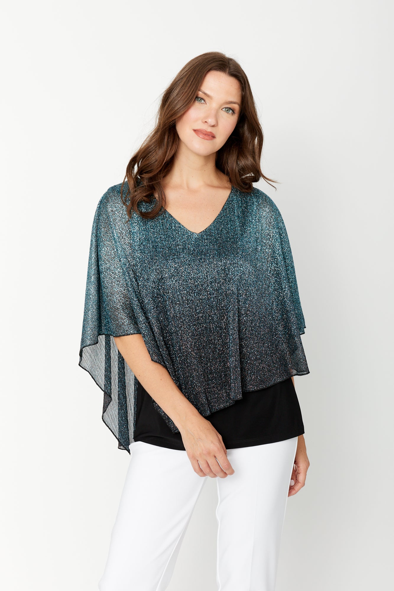 Metallic Knit Pullover Sweater Style 249213