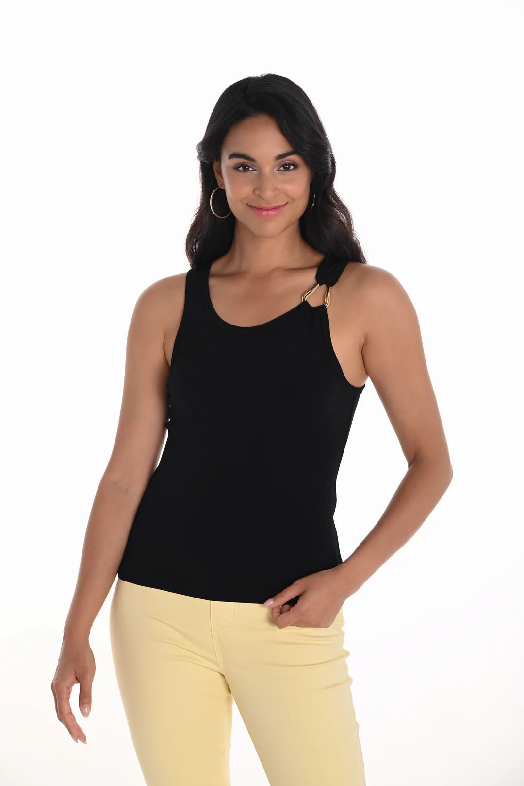 Gold Embellished Scoop Neck Style 251009