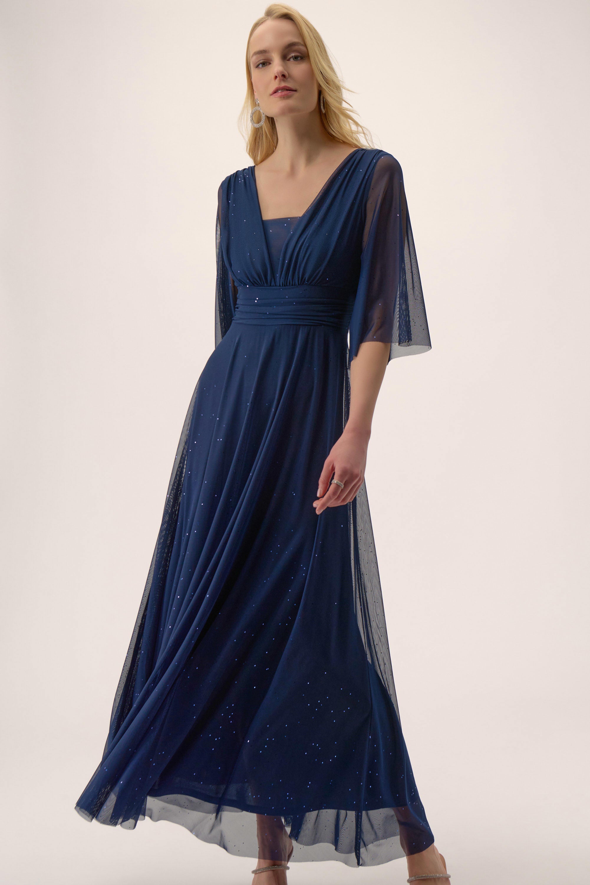 Sparkle Mesh A-Line Dress 254723