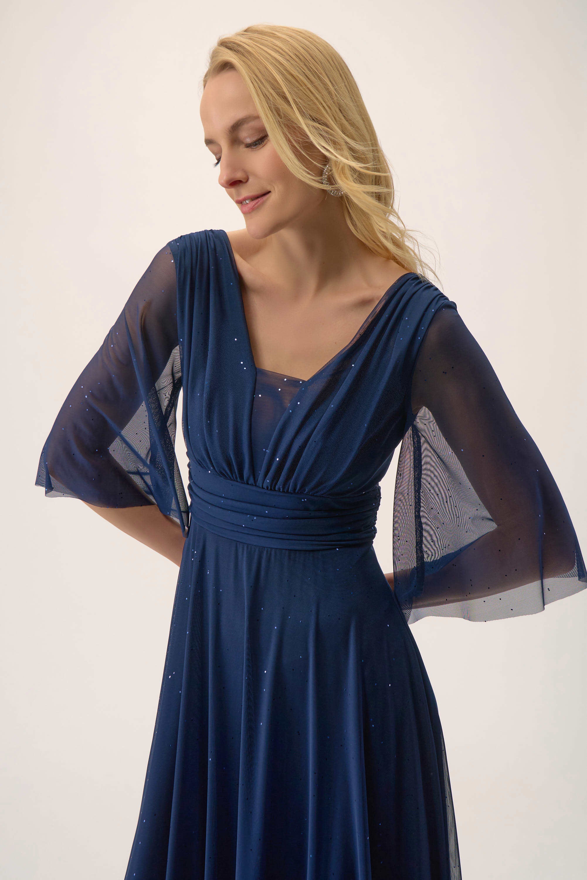 Sparkle Mesh A-Line Dress 254723