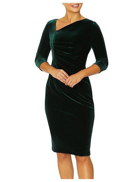 Green Velour Dress IC17483