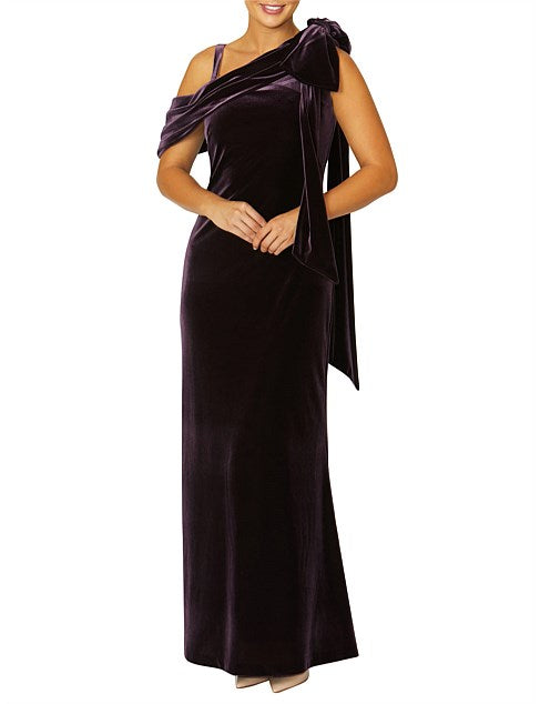 Amethyst Velour Gown-CLEARANCE