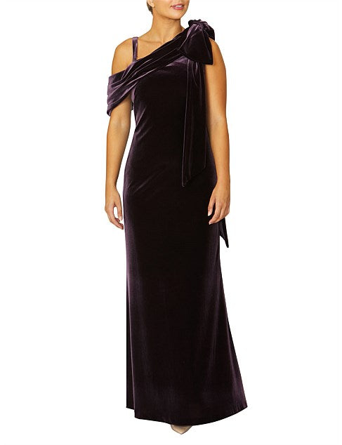 Amethyst Velour Gown-CLEARANCE