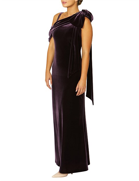 Amethyst Velour Gown-CLEARANCE