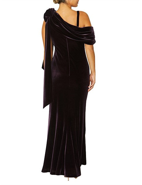 Amethyst Velour Gown-CLEARANCE