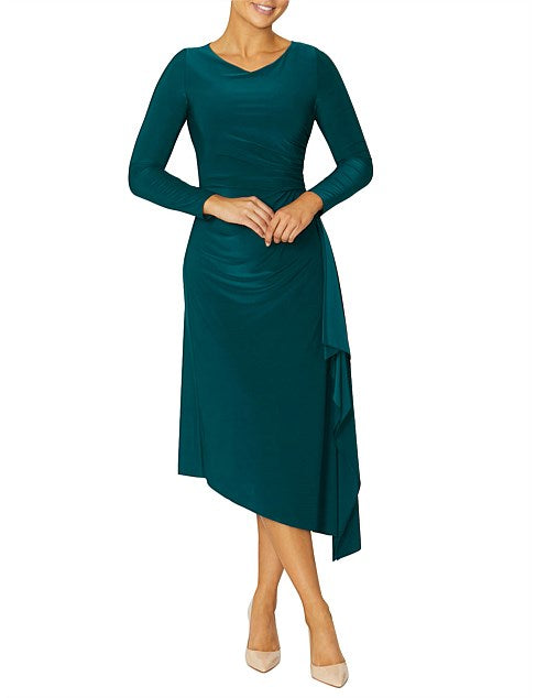 Forest Green Stretch Jersey Dress