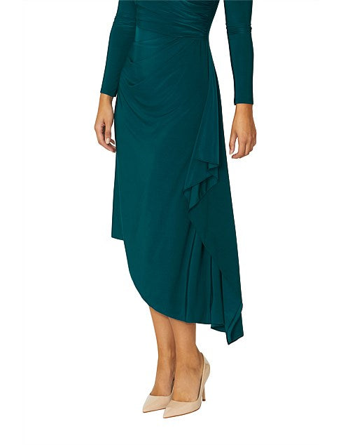 Forest Green Stretch Jersey Dress