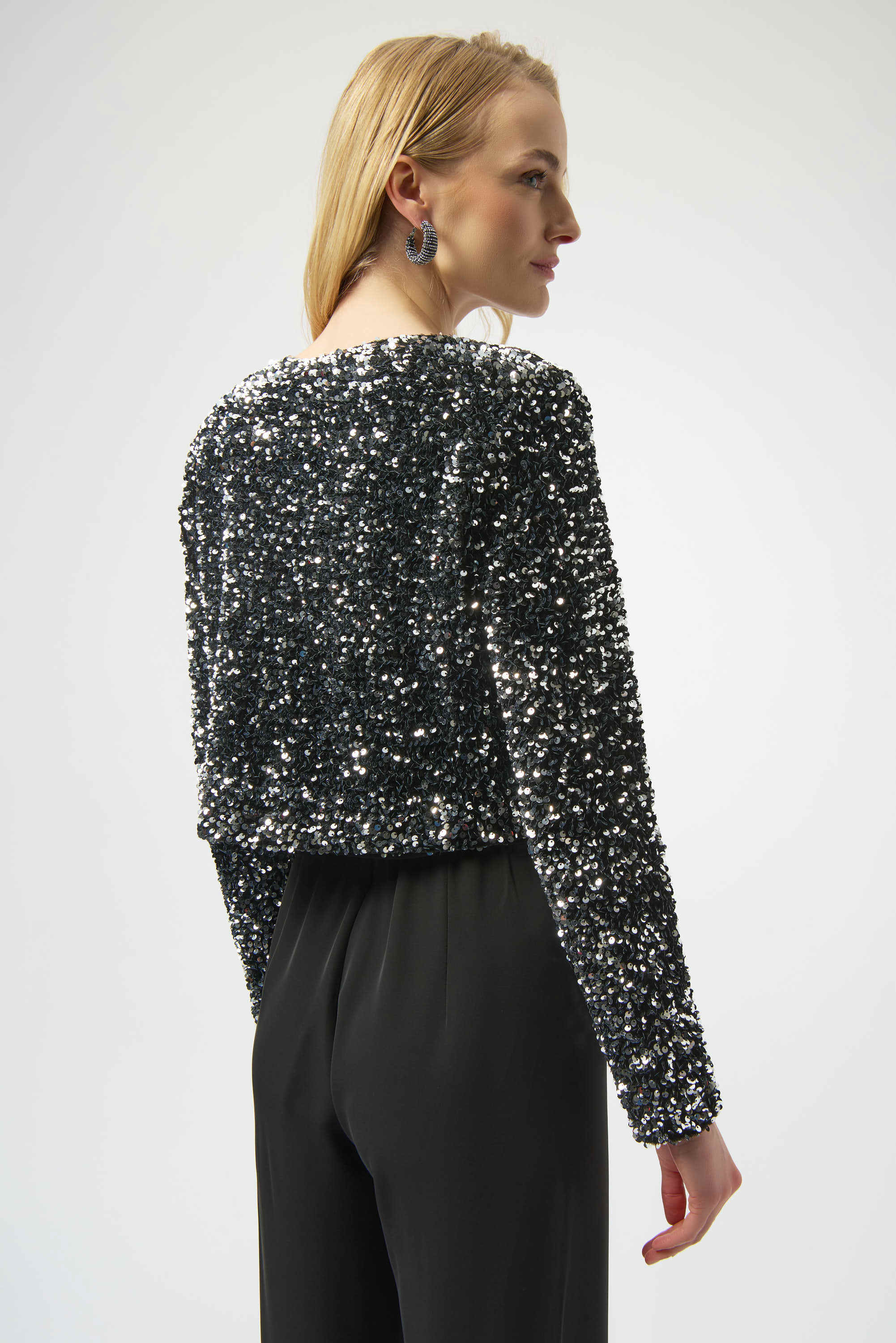 Sequined Velvet Cropped Cover-Up 254930