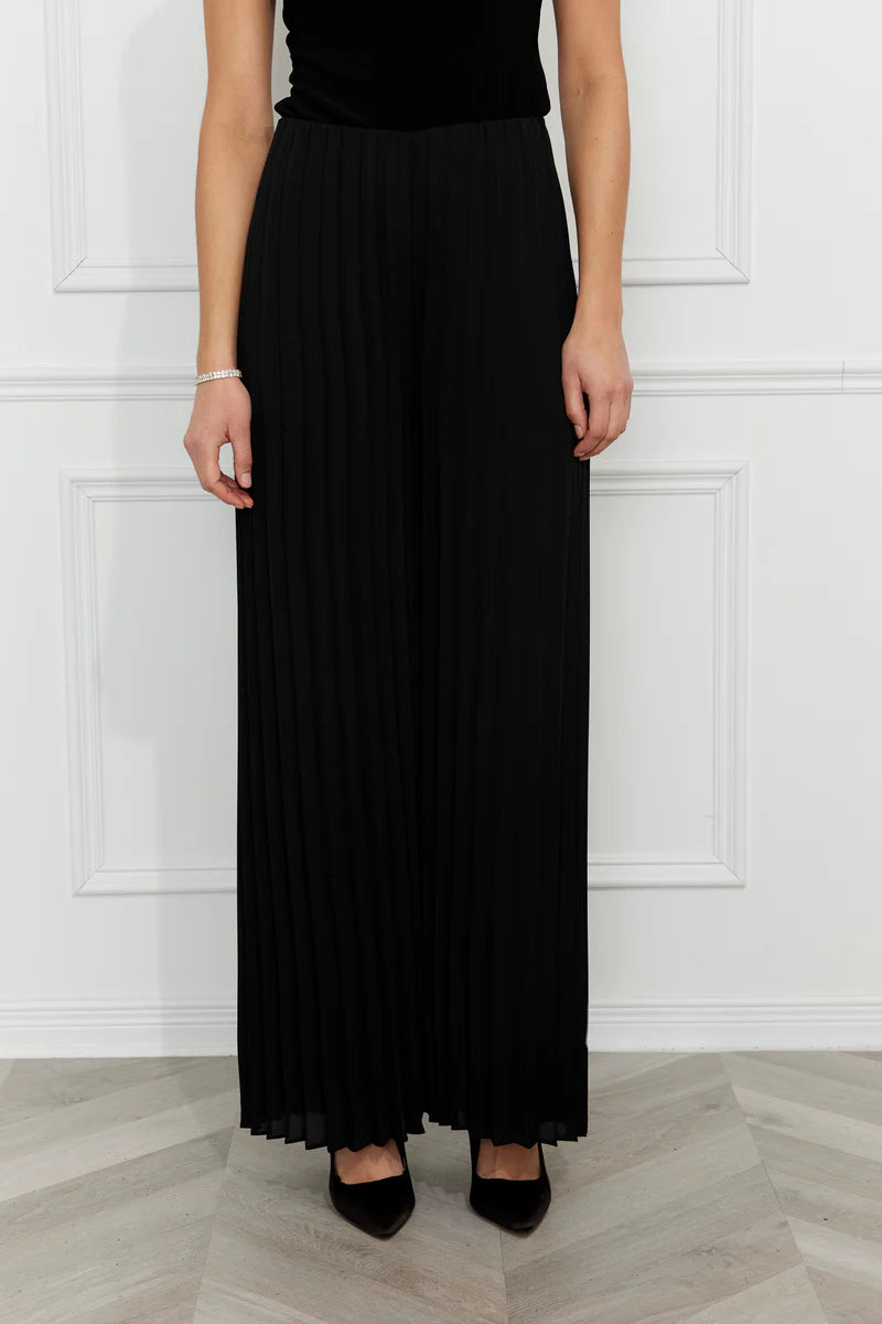 Pleated Wide Leg Pant 25952