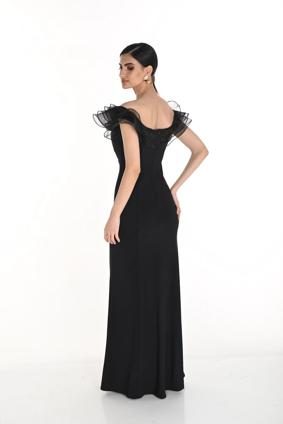 Elegant Off-shoulder Sheath Dress 259700