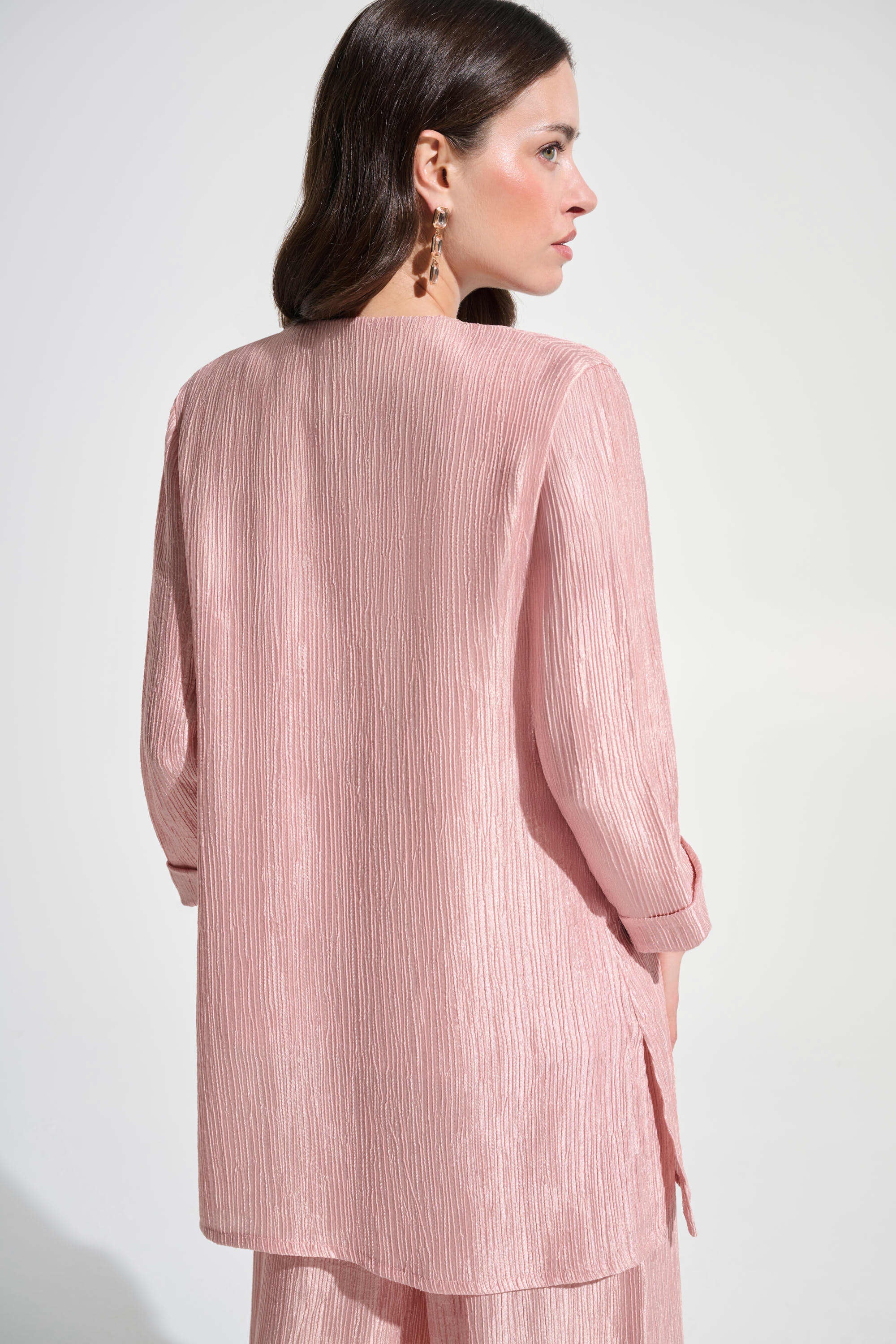 Crinkle Jacquard Straight Cover-Up 262720