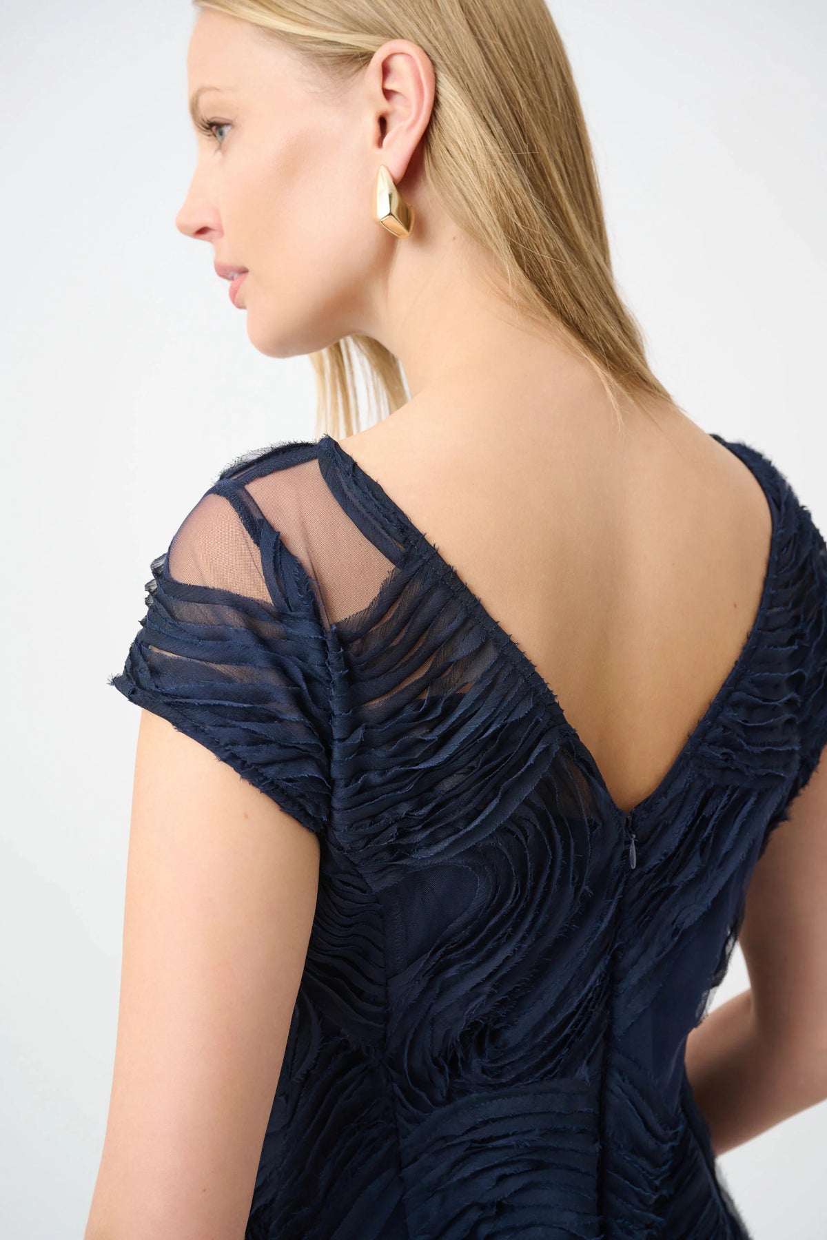 Embroidered Swirl Fit & Flare Dress 264720