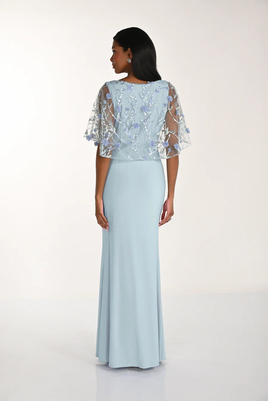 Floral Puff-sleeve Sheath Dress Style 268175