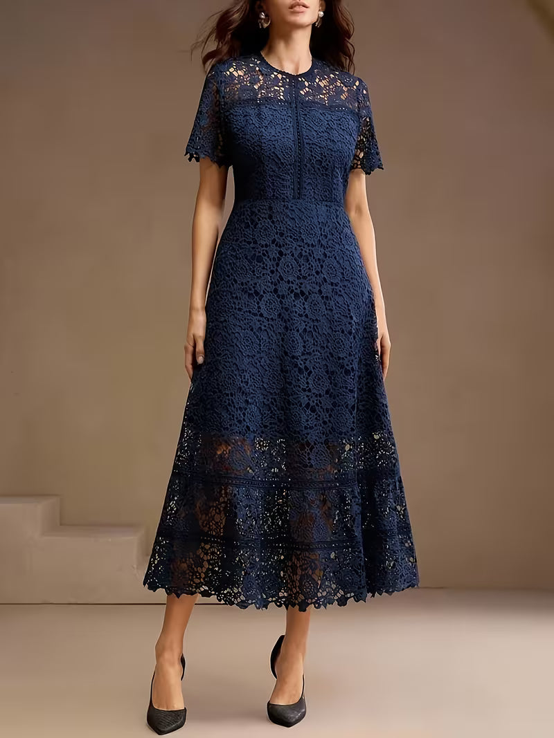 French Lace Cut-Out Dress