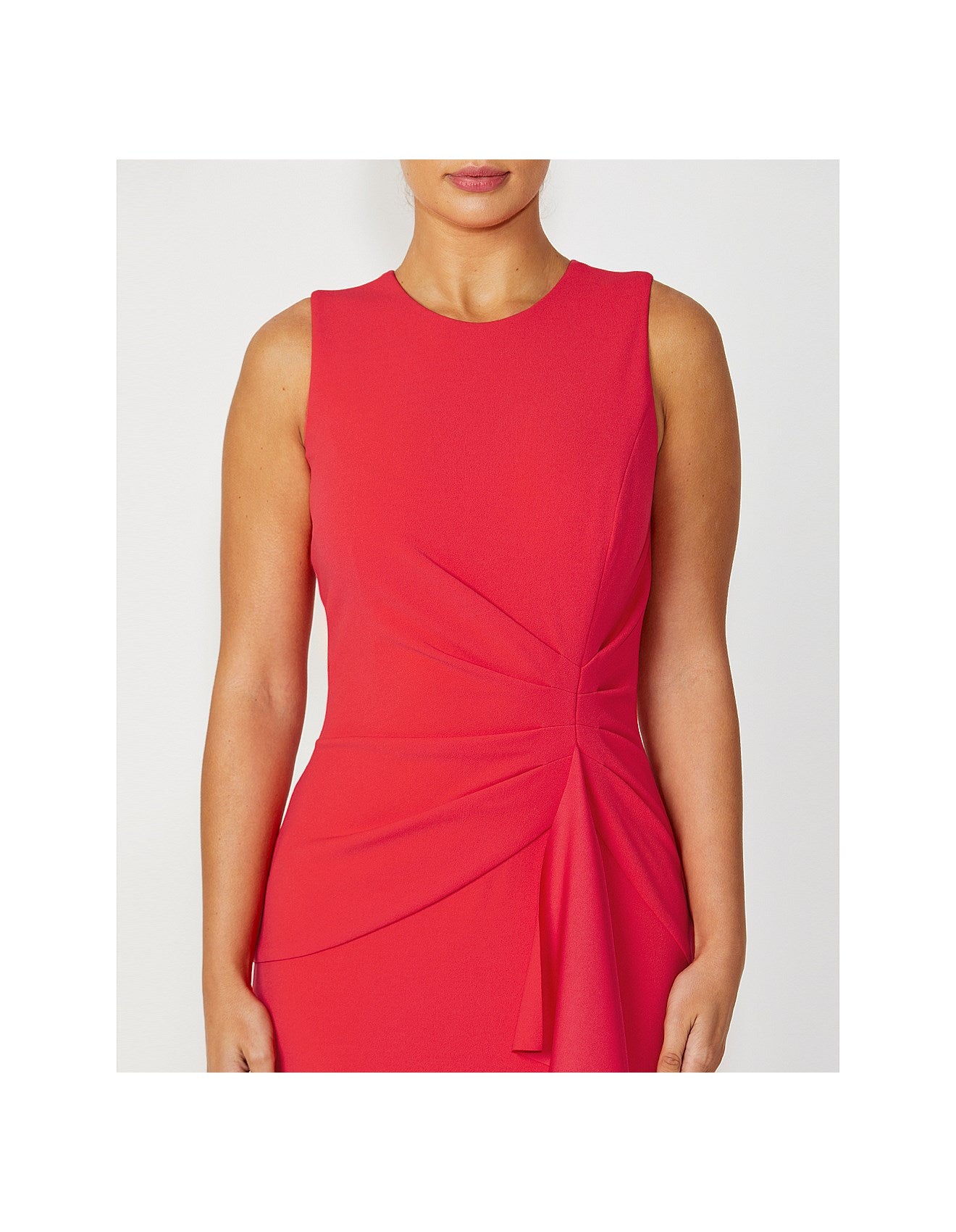 Coral Gown in Scuba Crepe