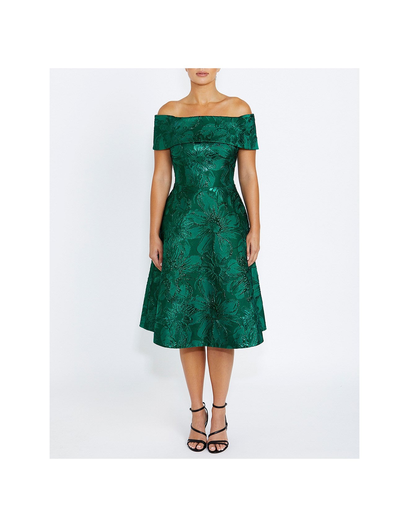 Jade Jacquard Dress
