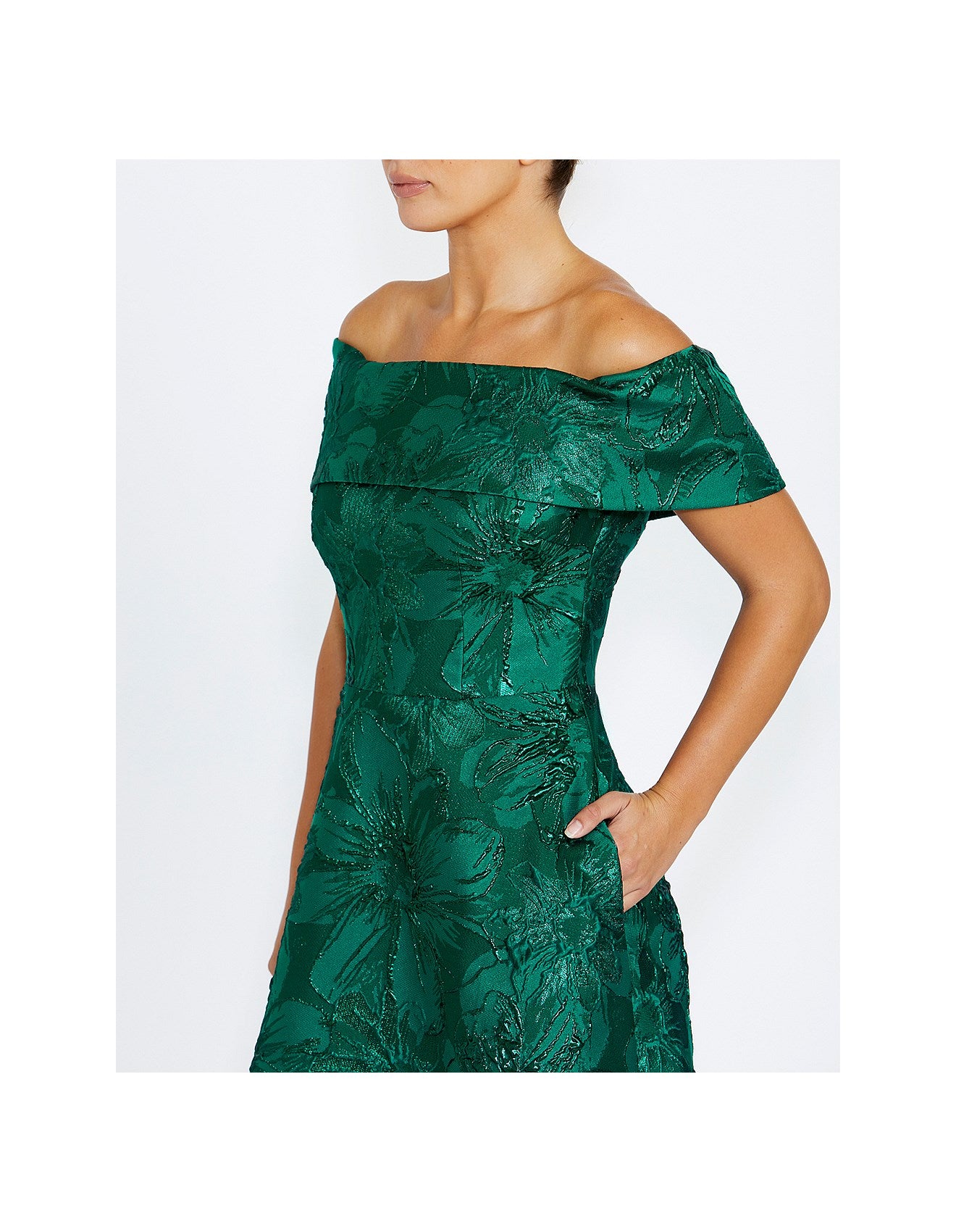 Jade Jacquard Dress