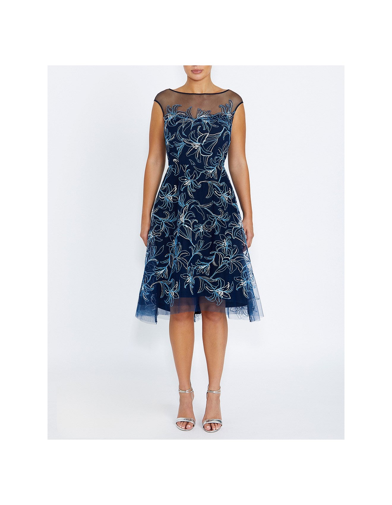 Elegant Navy A-Line Dress