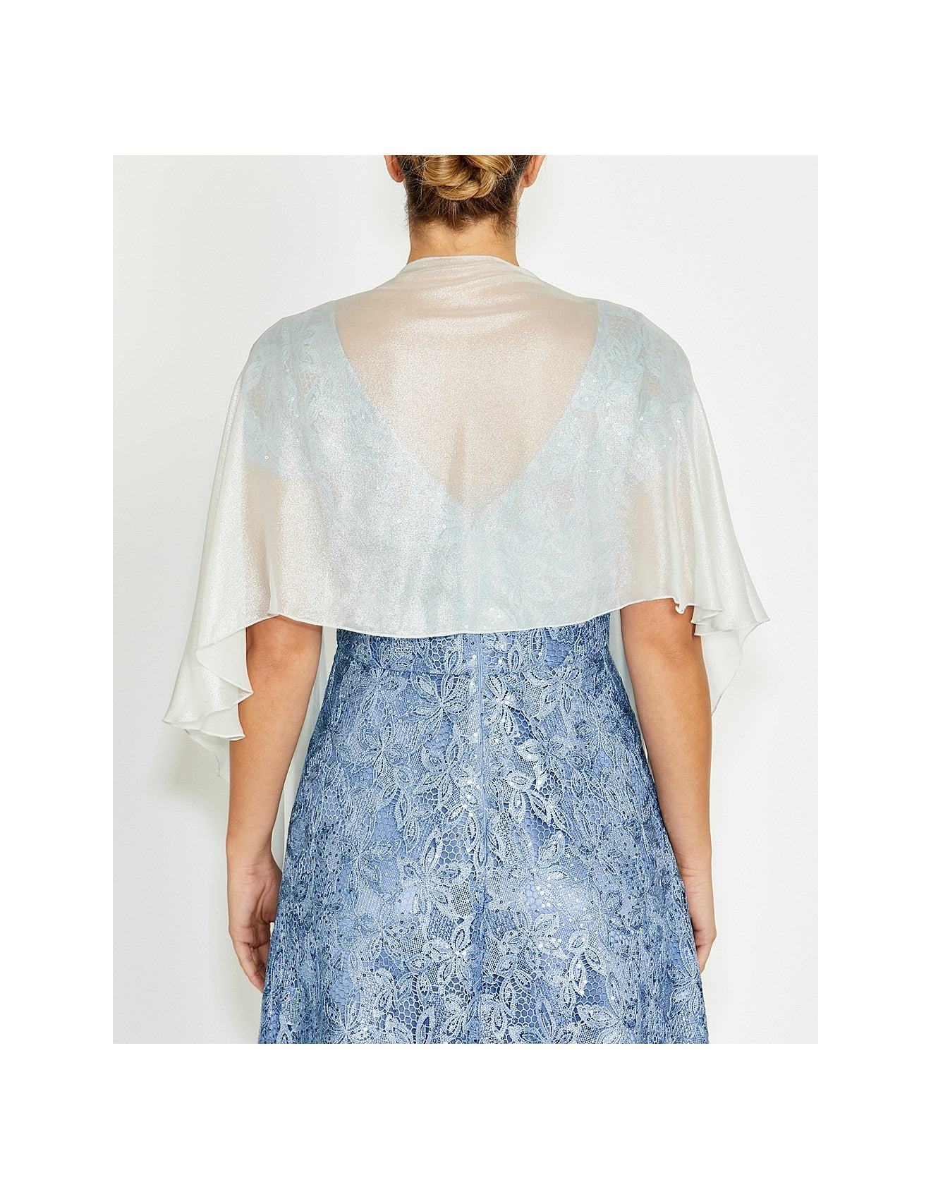 Silk Wrap in Silver