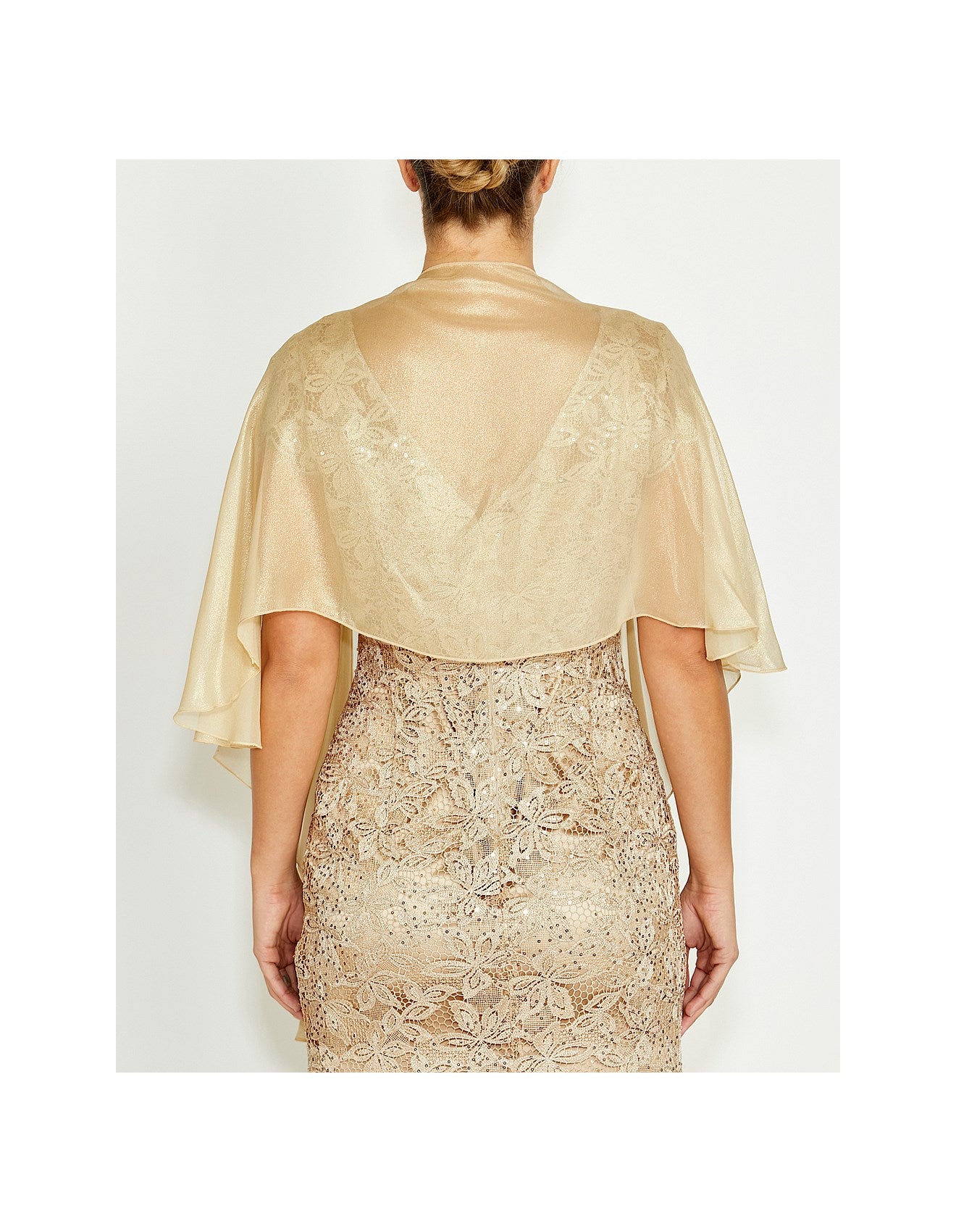 Silk Wrap in Gold