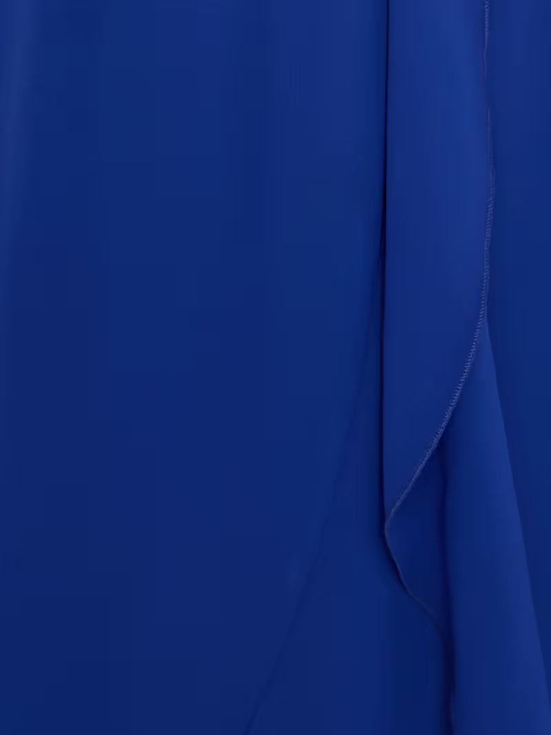Sequin Chiffon Long Gown in Sapphire Blue