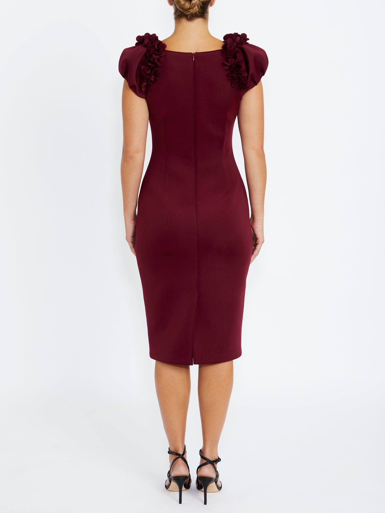 Petal Dress in Burgundy