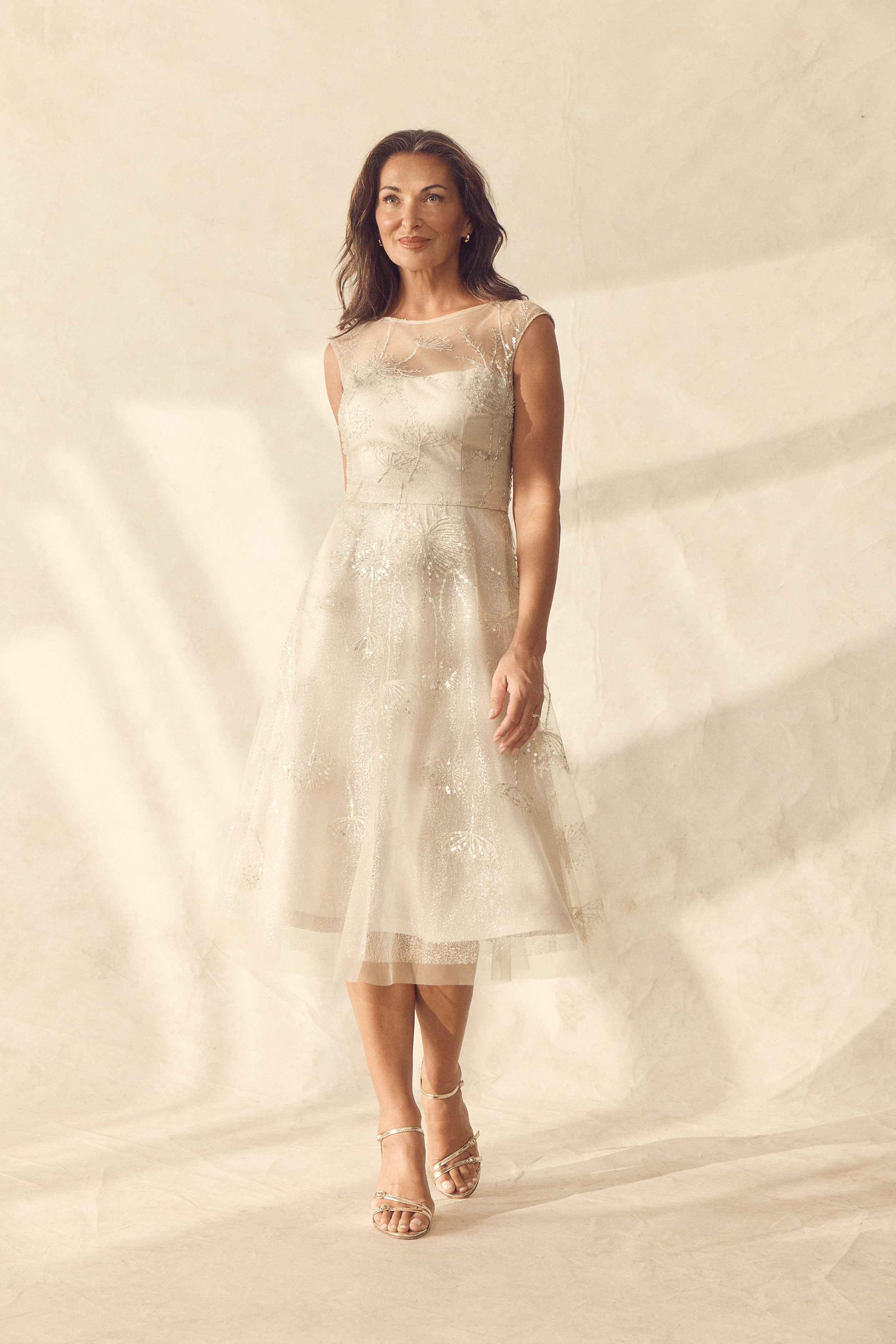 Gold Lace Dress
