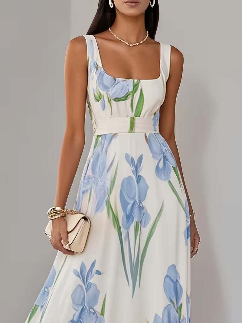 Light Floral Midi Dress