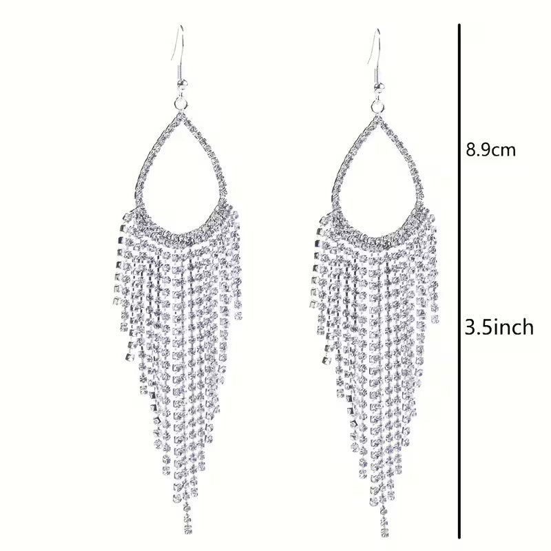 Exquisite Light Rhinestone Earrings