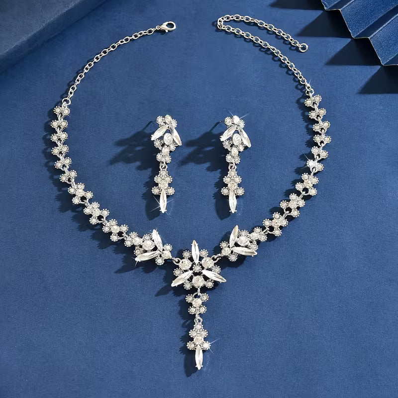 Exquisite Floral Crystal Set