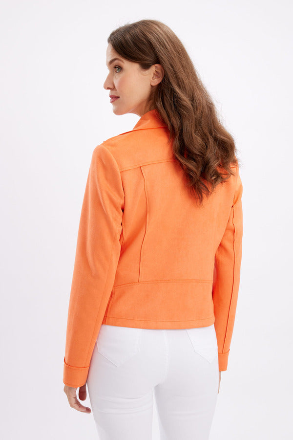Jacket in Orange Suede 246214U