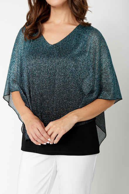 Metallic Knit Pullover Sweater Style 249213