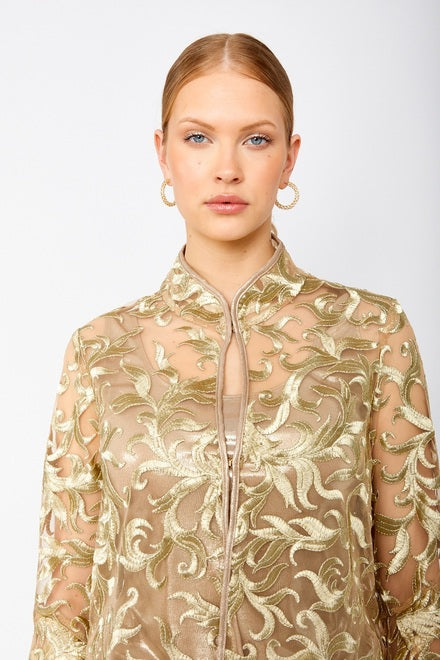 Embroidered Gold Jacket 243232