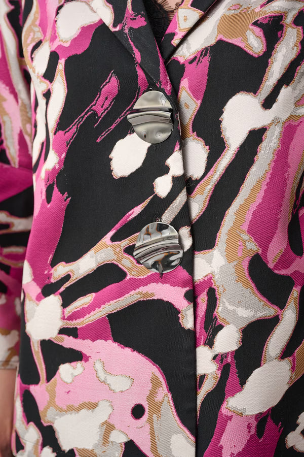 Abstract Long-sleeve Jacket Style 263759