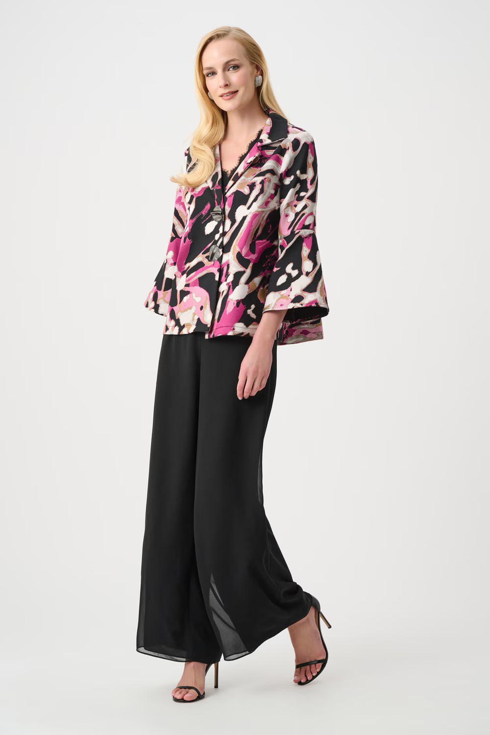 Abstract Long-sleeve Jacket Style 263759