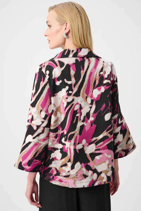 Abstract Long-sleeve Jacket Style 263759
