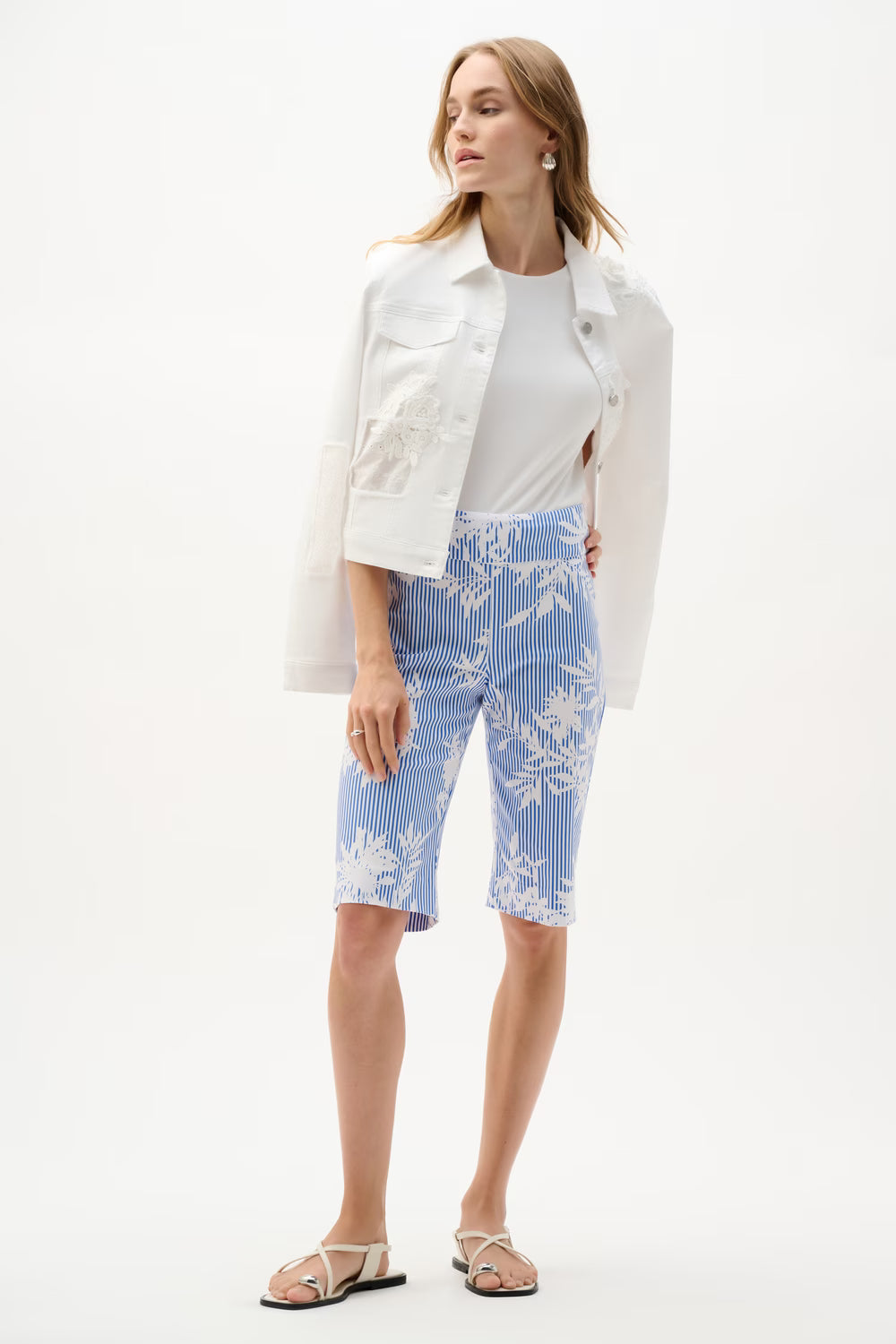 Floral High-waisted Shorts Style 262228