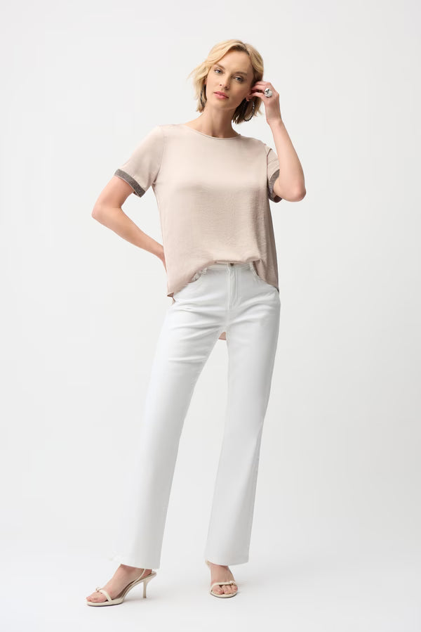 Crew Neck Jewel Pullover Style 261116