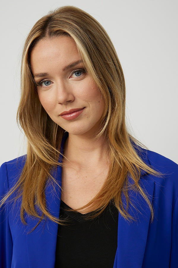 Classic Long Blazer in Royal Sapphire 211361 - After Hours Boutique